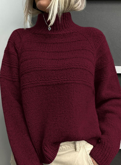 Women'S Turtleneck Sweaters 2025 Fall Chunky Knit Pullover Long Sleeve Jumper Tops Trendy Winter Clothes