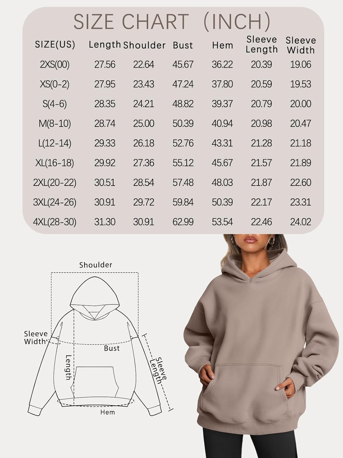 Felpe Oversize in Pile per Donna - Pullover Autunnali e Invernali con Cappuccio e Maniche Lunghe