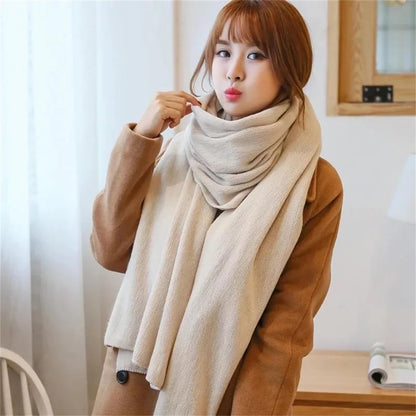 Rib Blanket Scarf for Women,Women'S Scarf Cashmere Feel Shawl,Fall Winter Warm Long Soft Chunky Shawl Wraps for Cold Weather