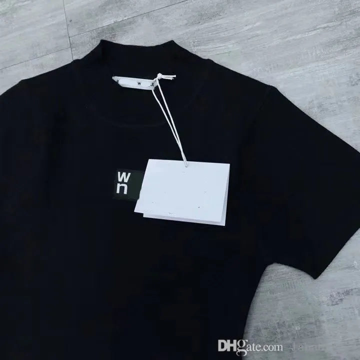 Fashion Elegant Designer Dress Womens Clothes Chest Letter Printed Bodycon Sexy Dress Night Club Short Sleeve Dresses for Woman